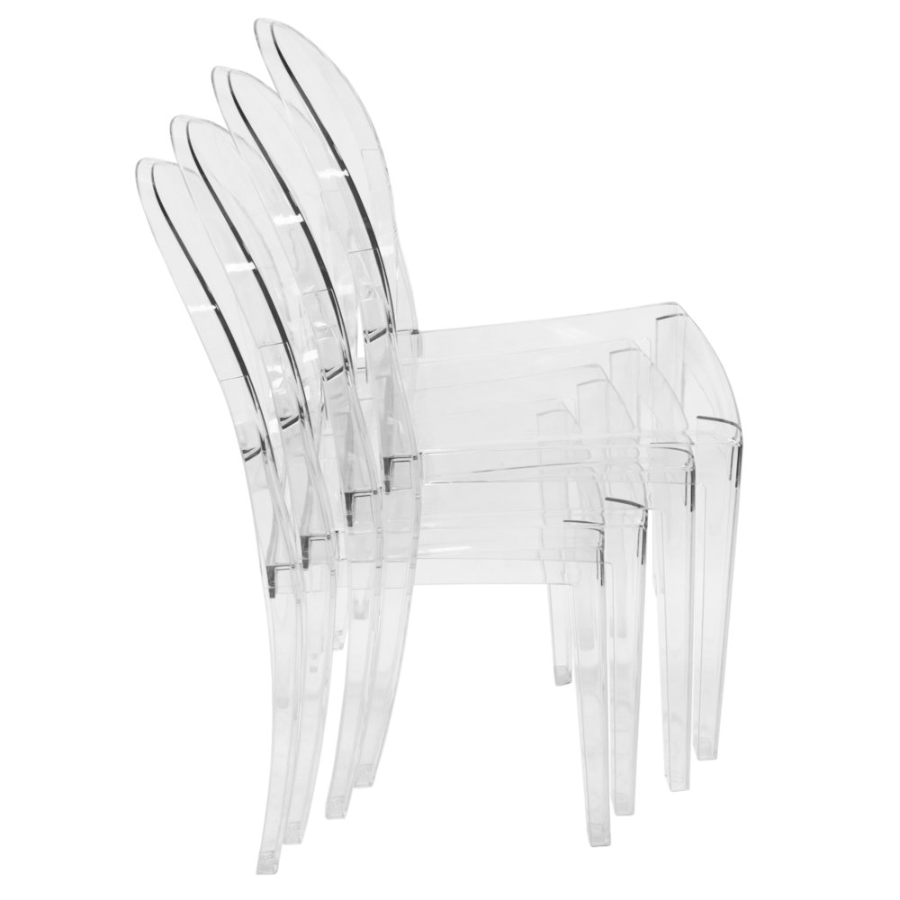 Marion Transparent Acrylic Modern Chair. Picture 16