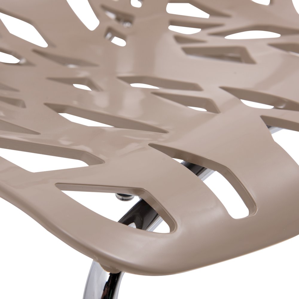Modern Asbury Dining Chair w/ Chromed Legs. Picture 12