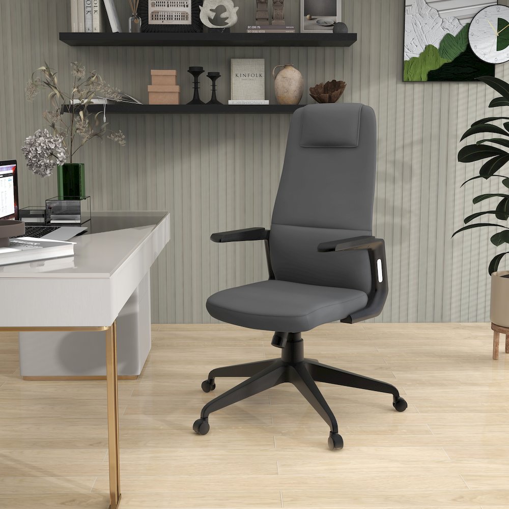 Nexa Collection Modern Office Chair In Grey. Picture 7