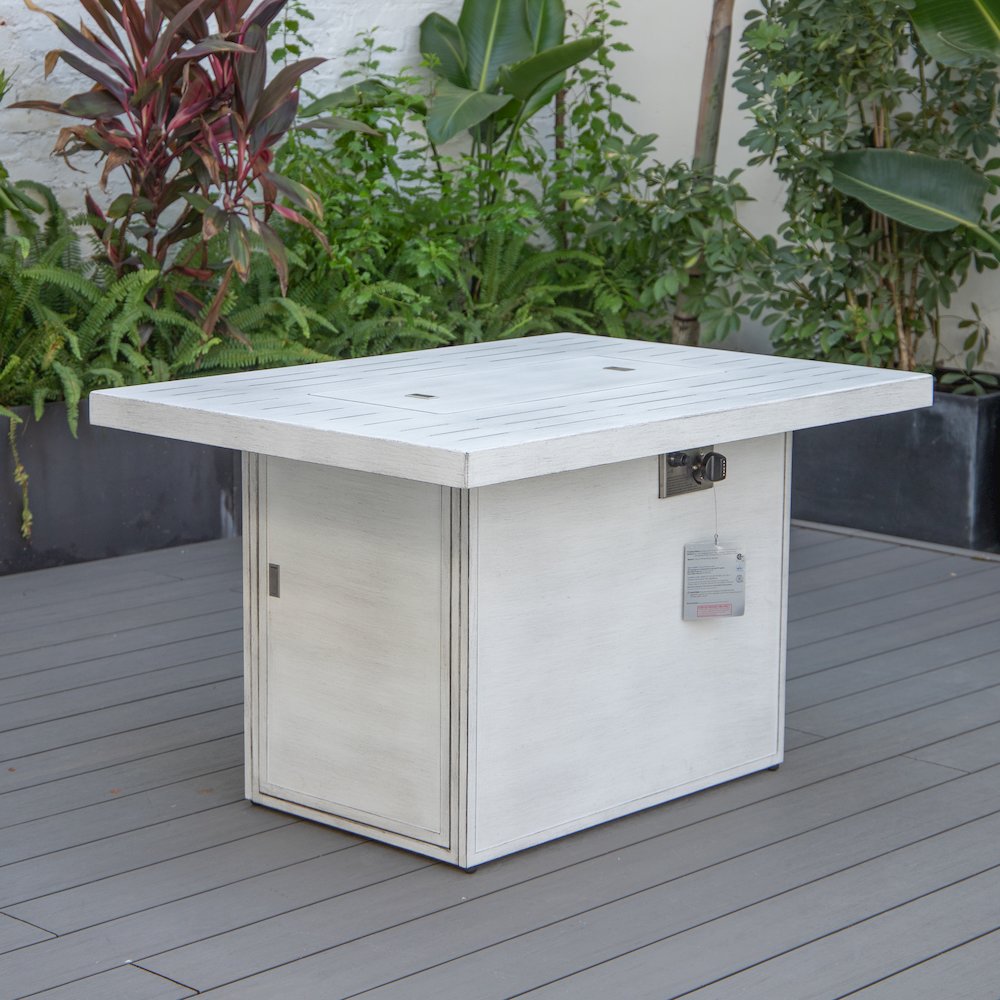 Chelsea Patio Modern Aluminum Propane Fire Pit Table. Picture 13
