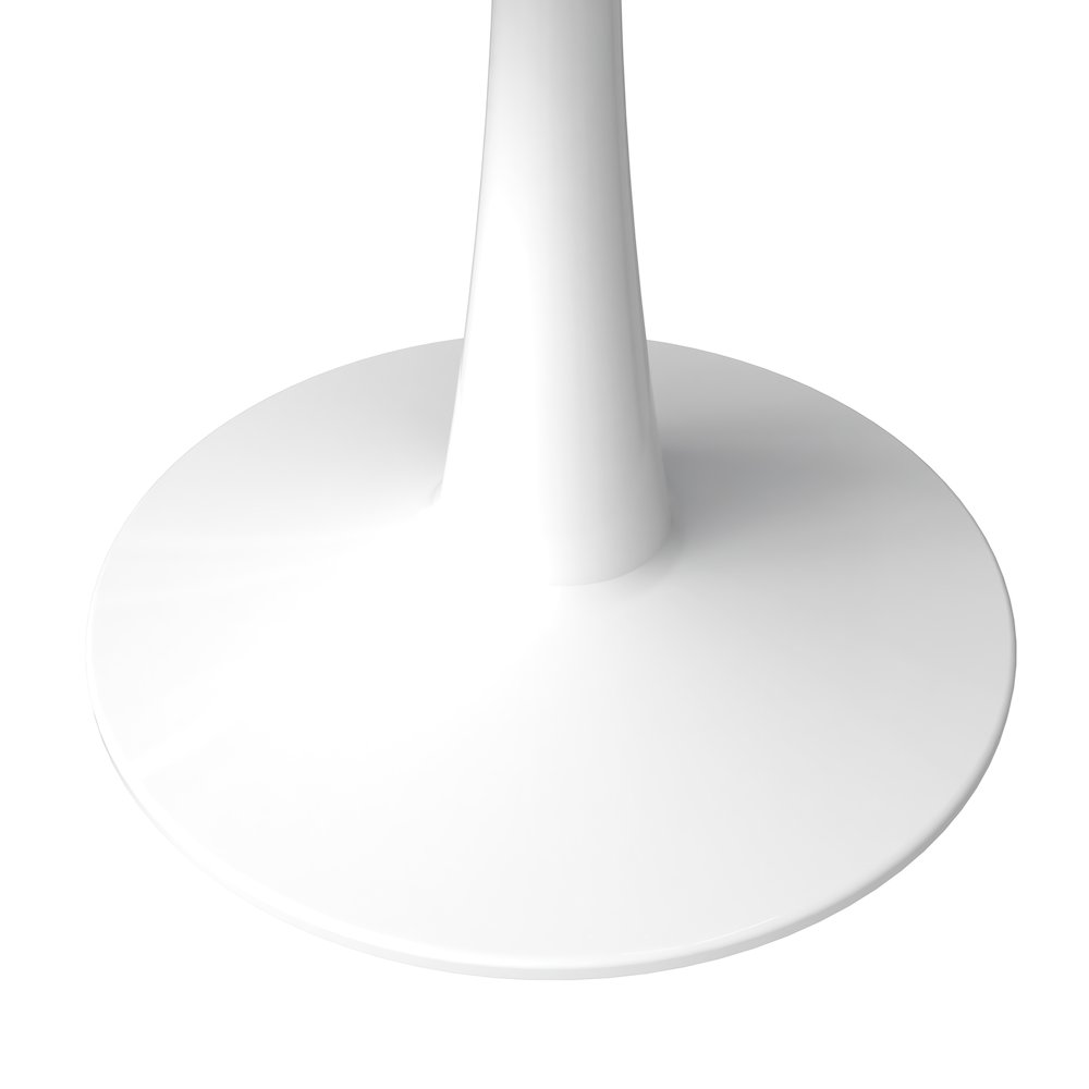 Bristol 40" round dining table White base with marbled MDF top. Picture 16