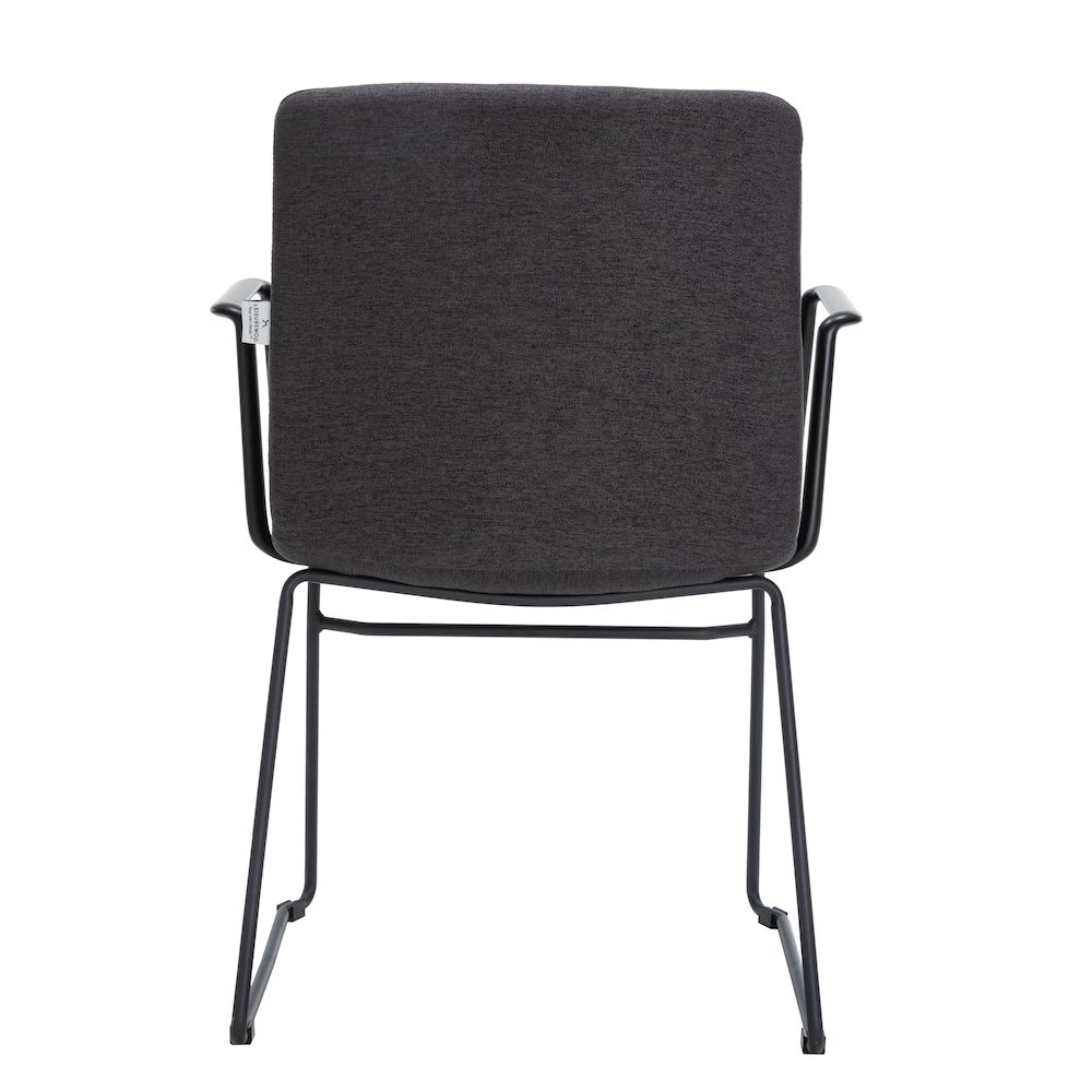 Zylar Series Office Guest Arm Chair in Brown Fabric. Picture 6