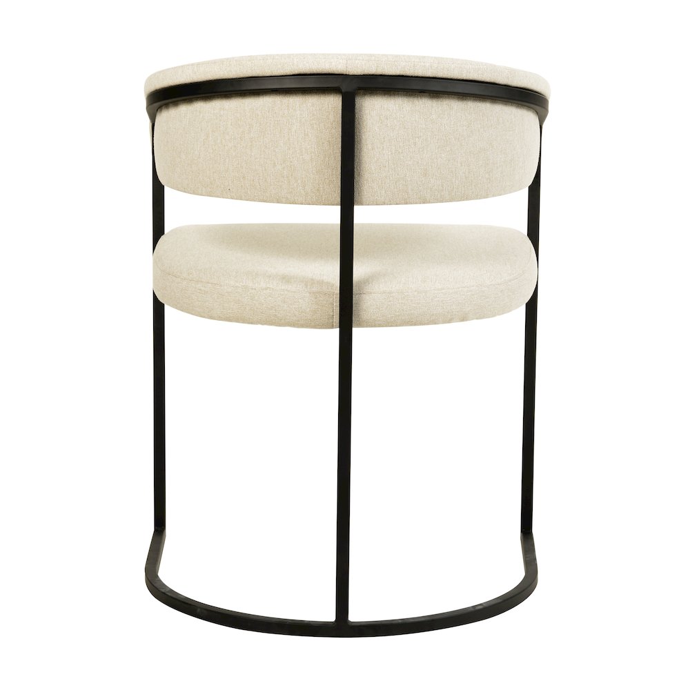 Aero Collection Modern Dining Chair in Oatmeal Set of 2. Picture 7
