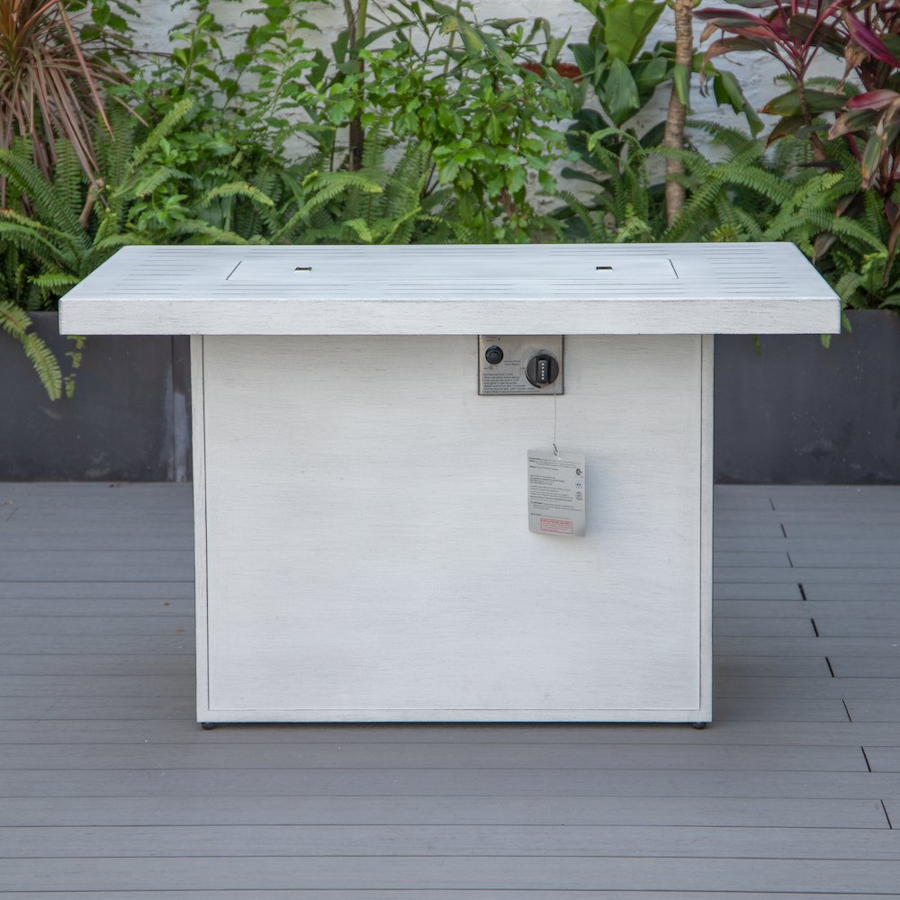 Chelsea Patio Modern Aluminum Propane Fire Pit Table. Picture 9
