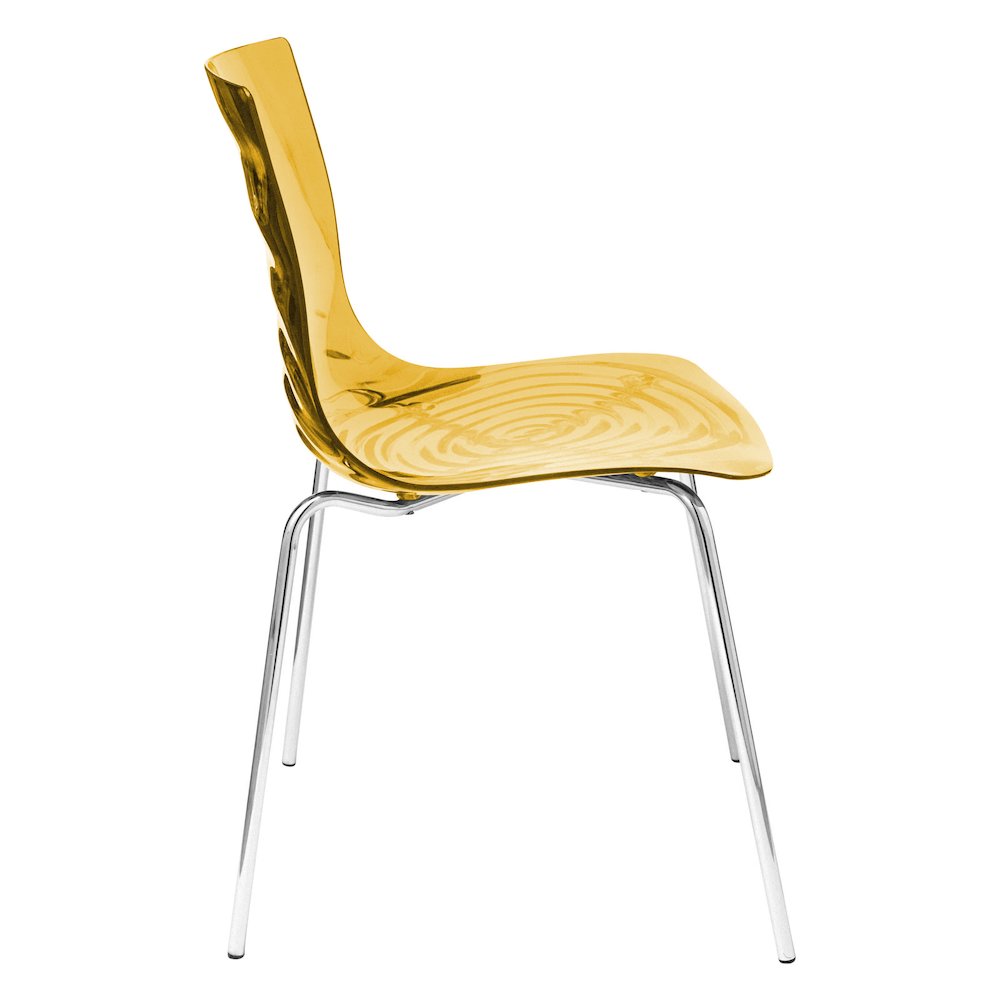 Astor Water Ripple Design Dining Chair. Picture 5