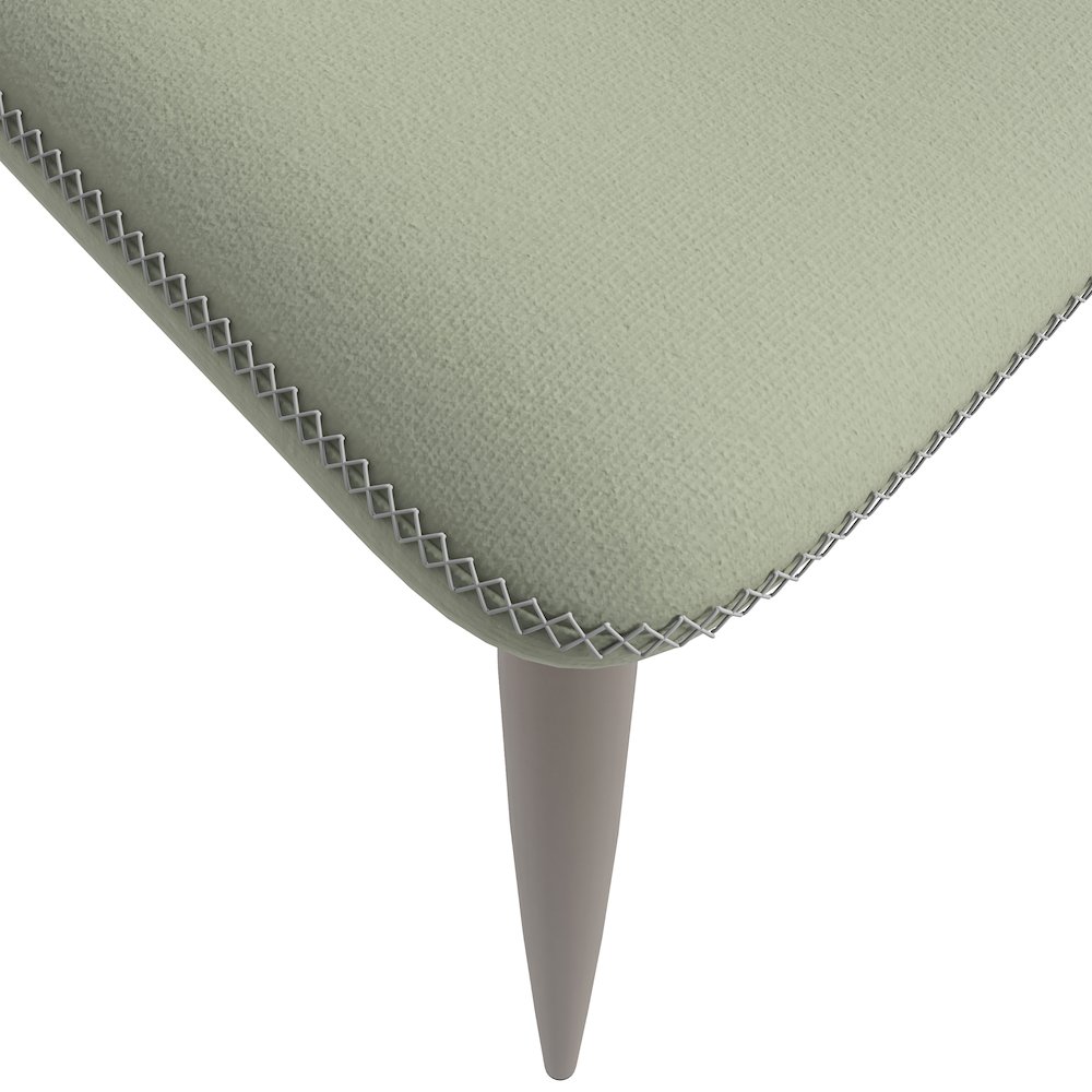 Mosaic Collection Modern Dining Chair in Light Grey - Set of 2. Picture 17