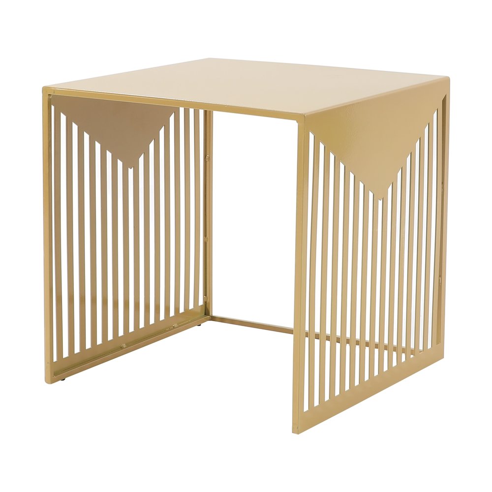 Cisco Modern Square Steel Side Table with Powder Coated Finish. Picture 10