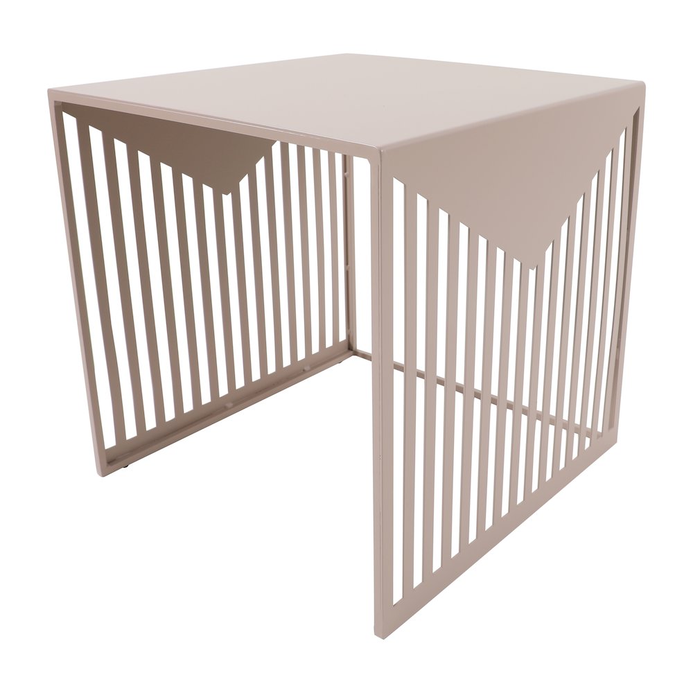 Cisco Modern Square Steel Side Table with Powder Coated Finish. Picture 5