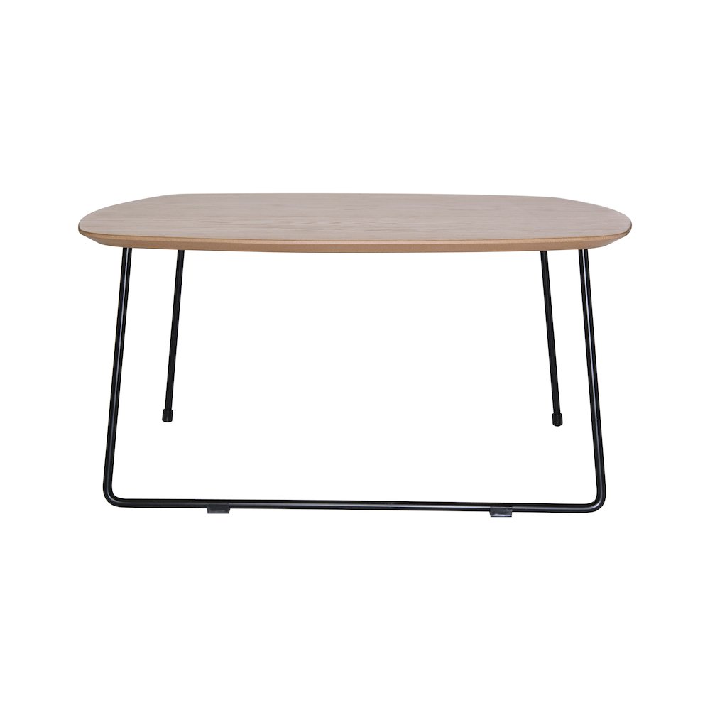 Pemborke Mid Century Modern Square Coffee Table in Natural Wood. Picture 11