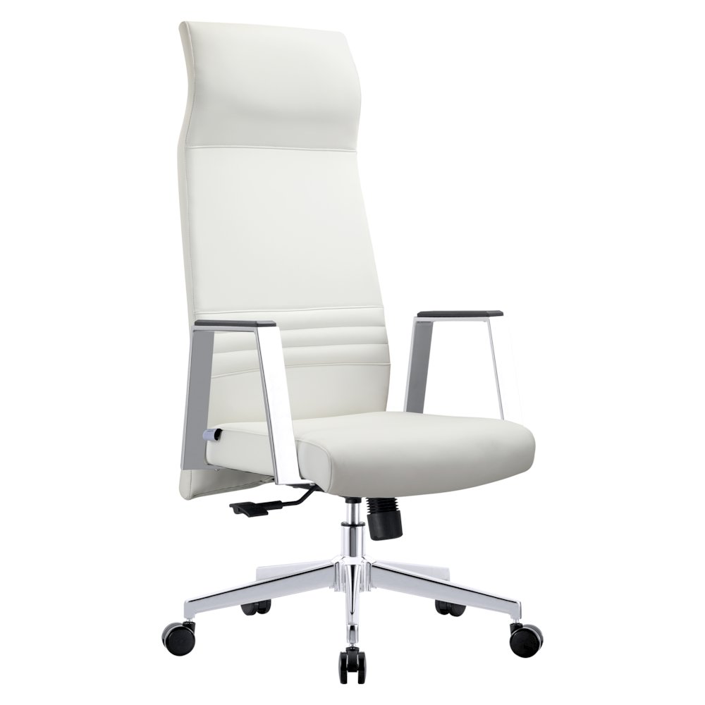 Aleen High-Back Office Chair in White. Picture 5