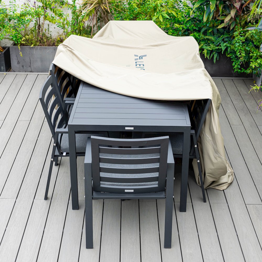 Chelsea Modern Patio Dining Armchair Set of 2. Picture 69