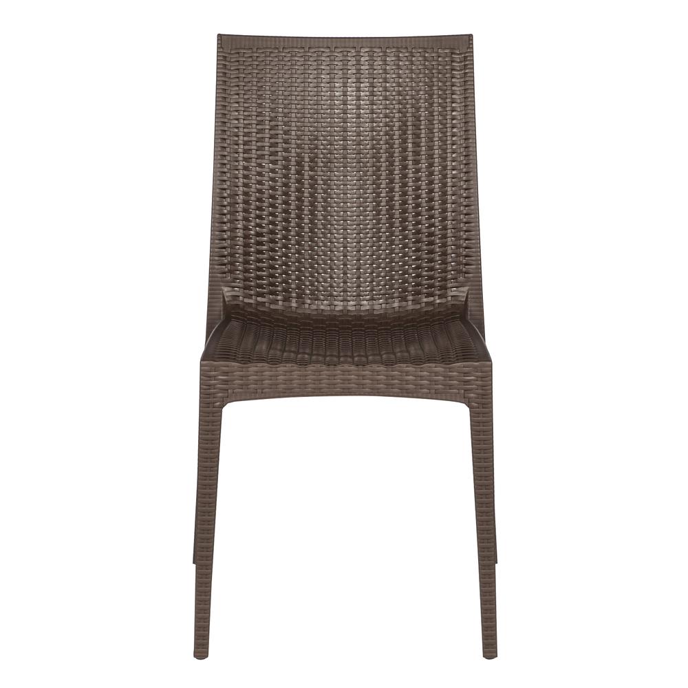 Mace 3-Piece Outdoor Dining Set with Plastic Square Table. Picture 2