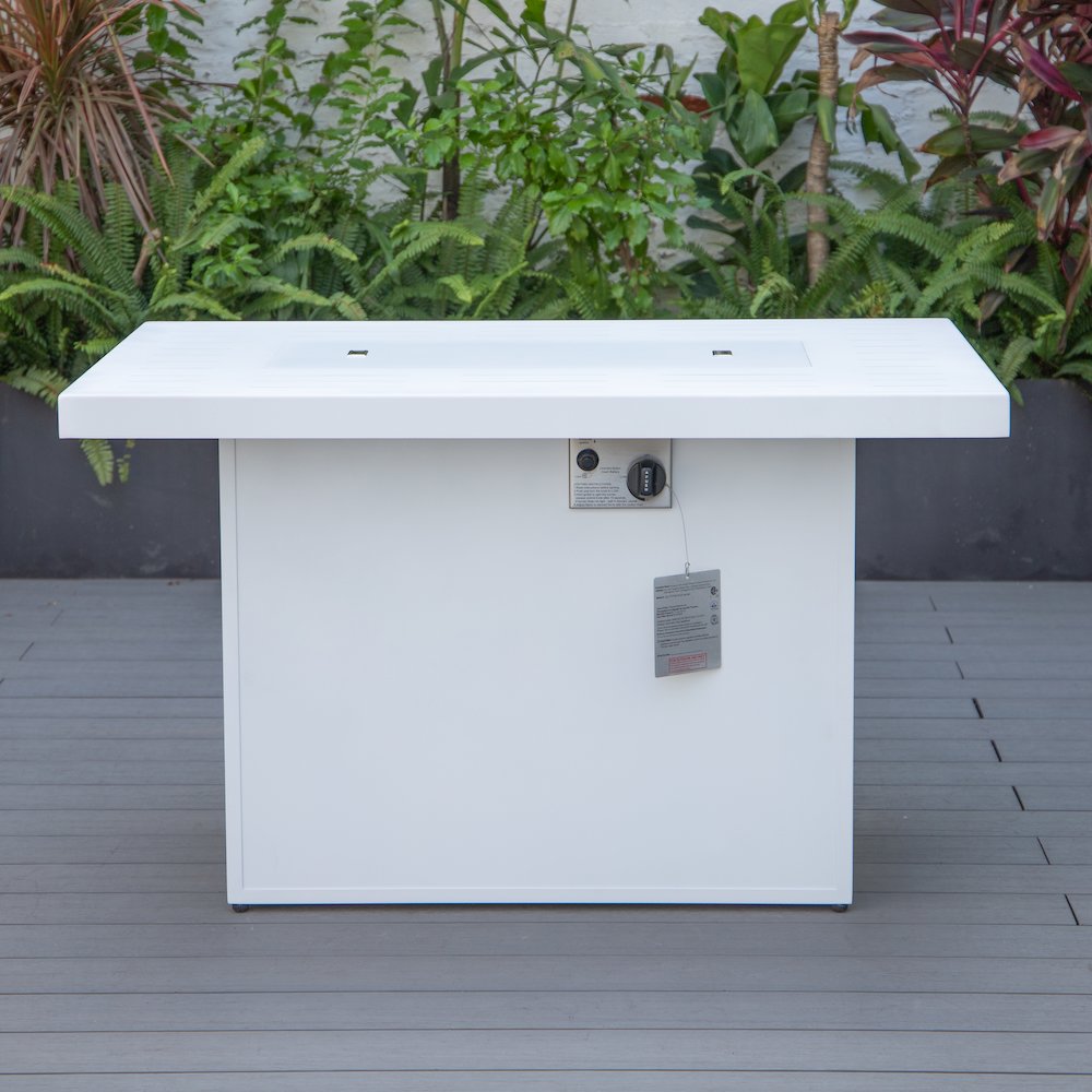Chelsea Patio Modern Aluminum Propane Fire Pit Table. Picture 9