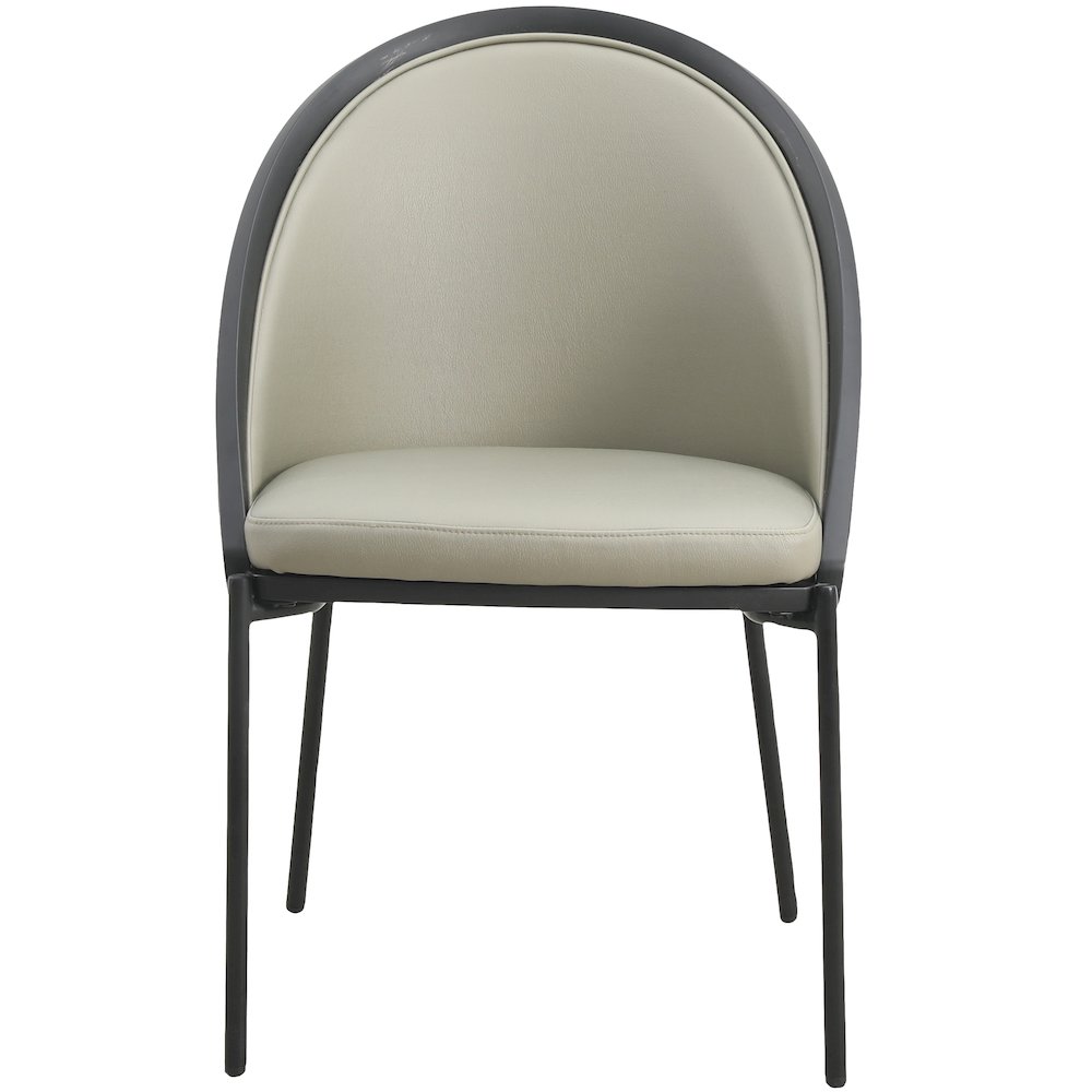 Urbane Collection Modern Dining Chair With Olive Green. Picture 15
