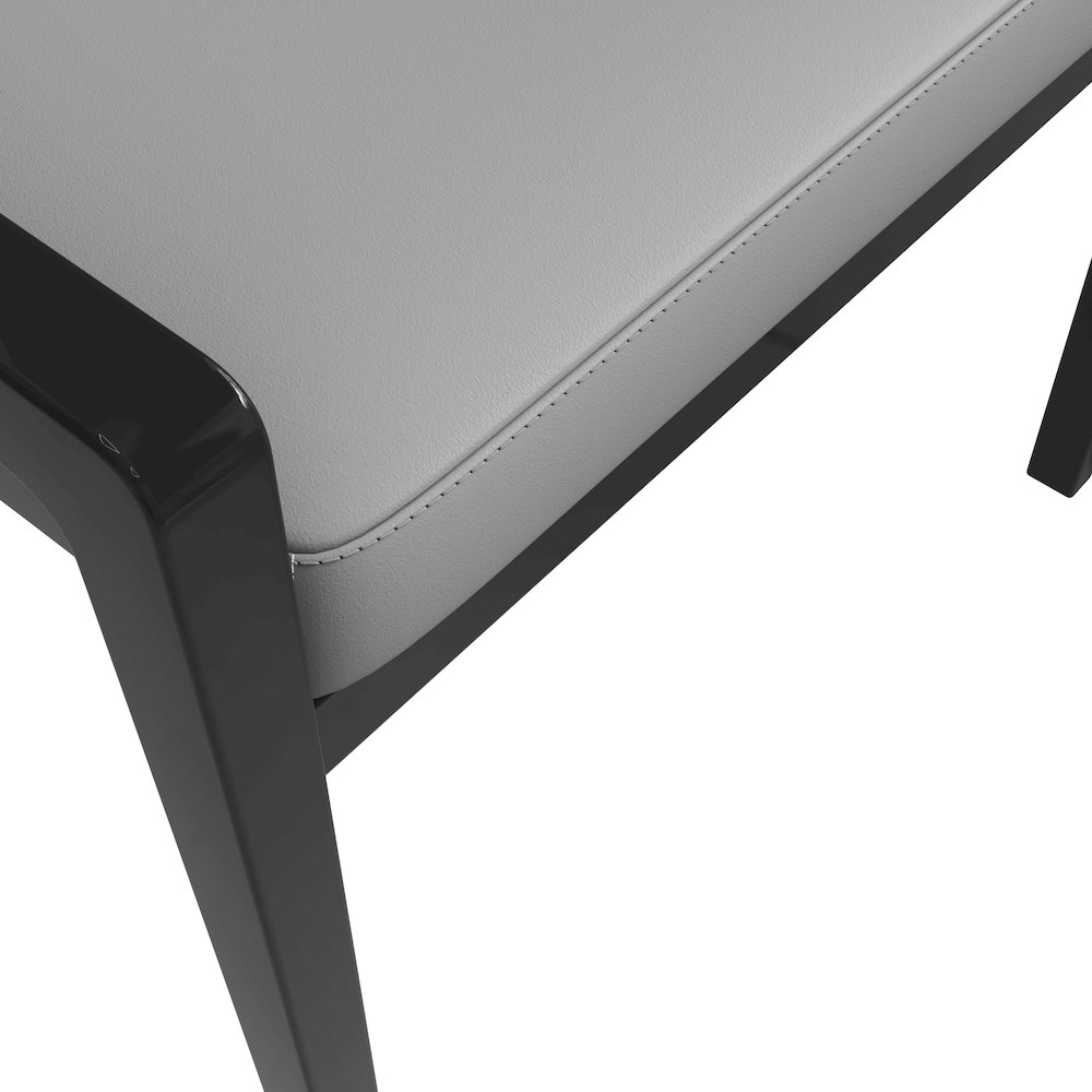 Ethora Collection Modern Wooden Dining Chair in Grey. Picture 1