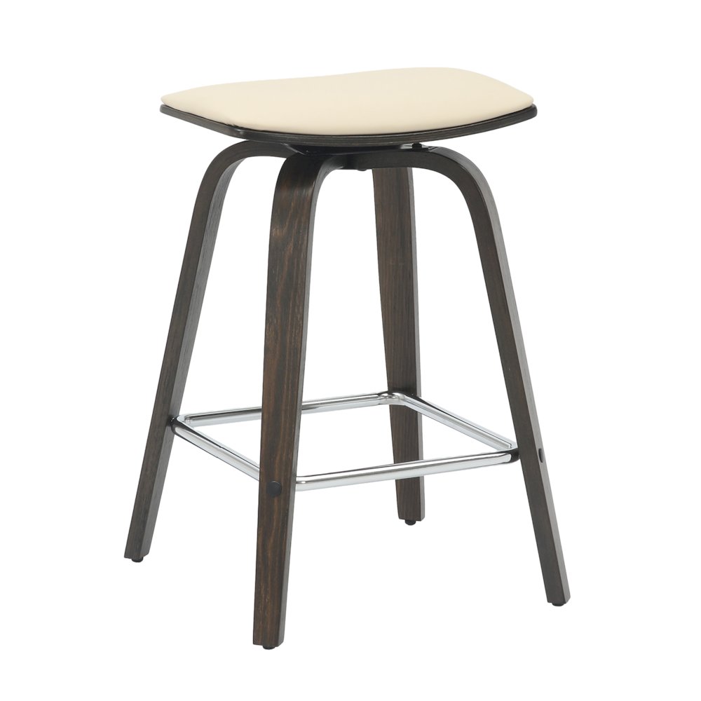 Wooden Counter Stool in Taupe. Picture 6