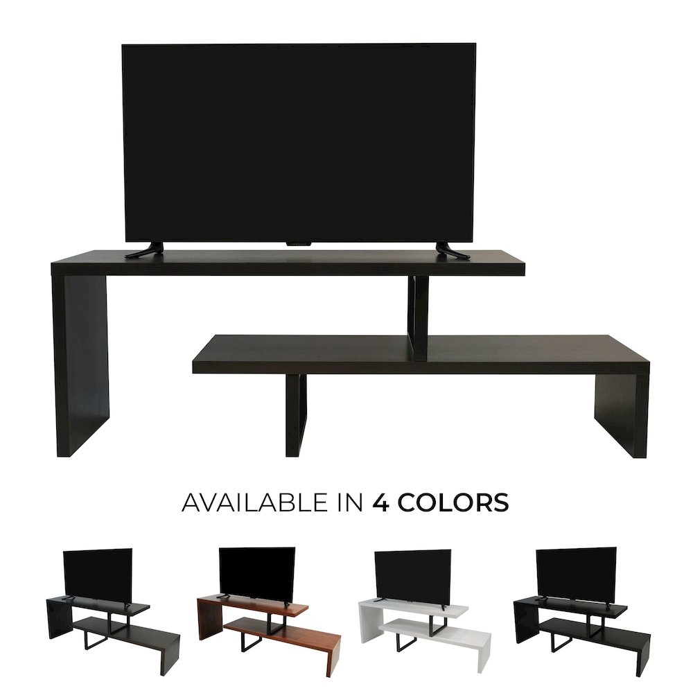 Orford Mid-Century Modern TV Stand in Phantom Grey. Picture 18