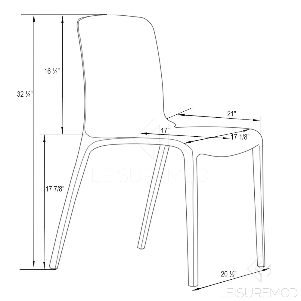 Murray Modern Dining Chair, Set of 2. Picture 8