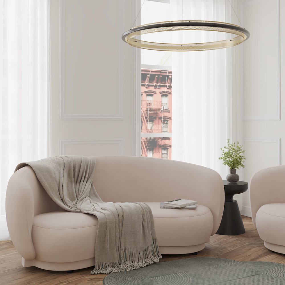 Faze 3-Seater Wide Couch Sofa Upholstered in Velvet. Picture 6