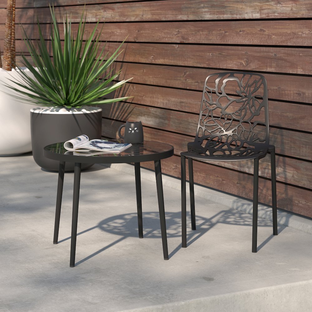 Modern Devon Aluminum Chair. Picture 2