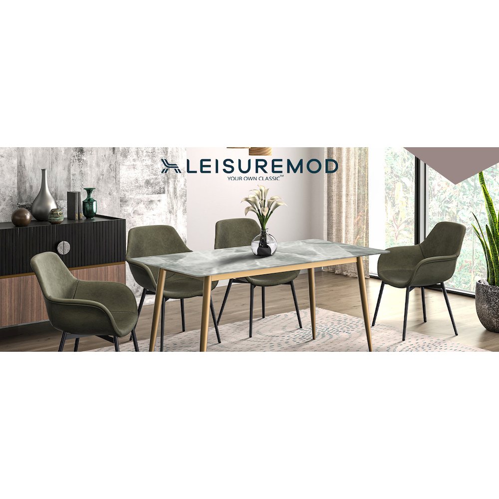 Vivara Collection Modern Dining Chair in Light Taupe Set of 2. Picture 12