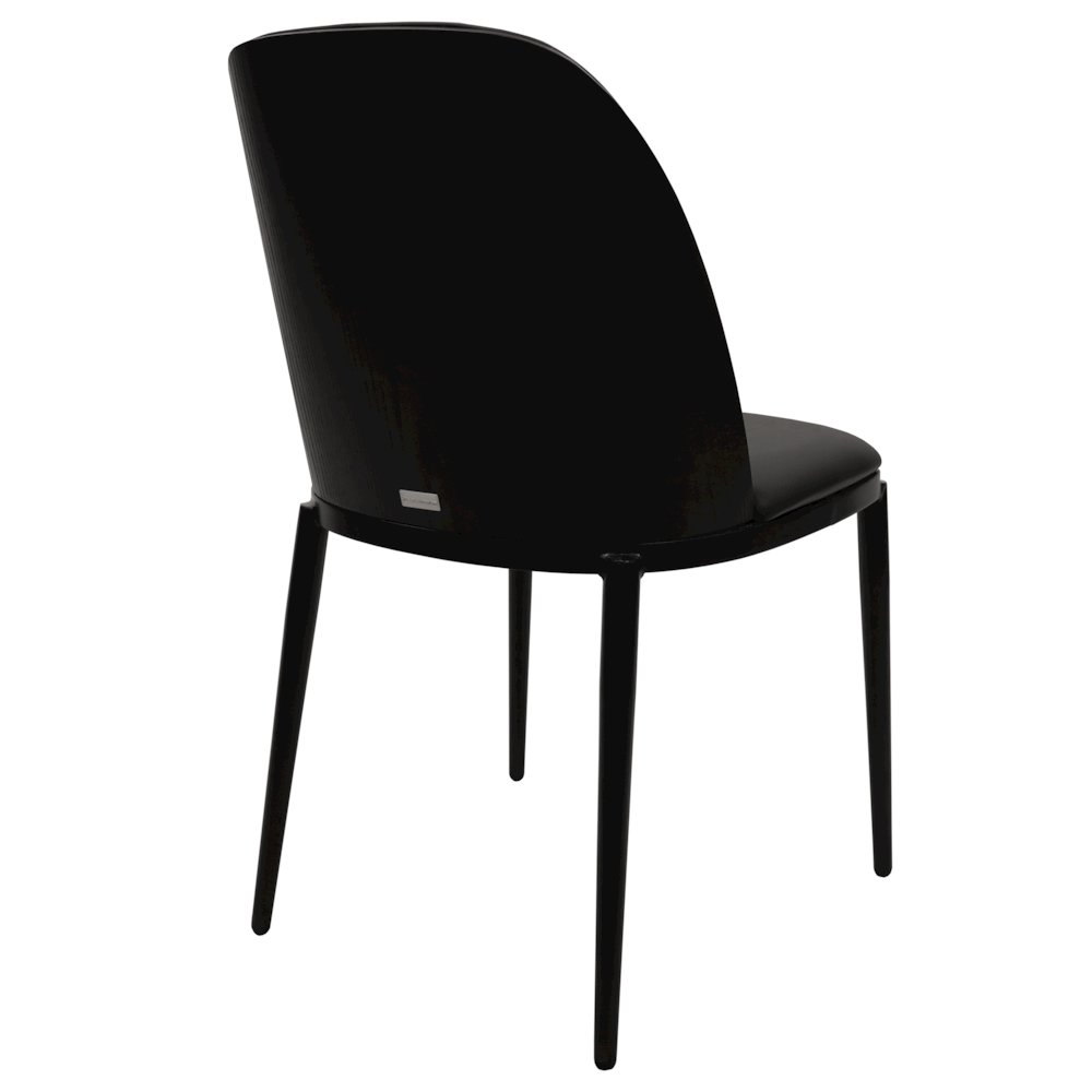 Zayle 7-Piece Dining Set with 55" Rectangular Dining Table in Black/Black. Picture 6