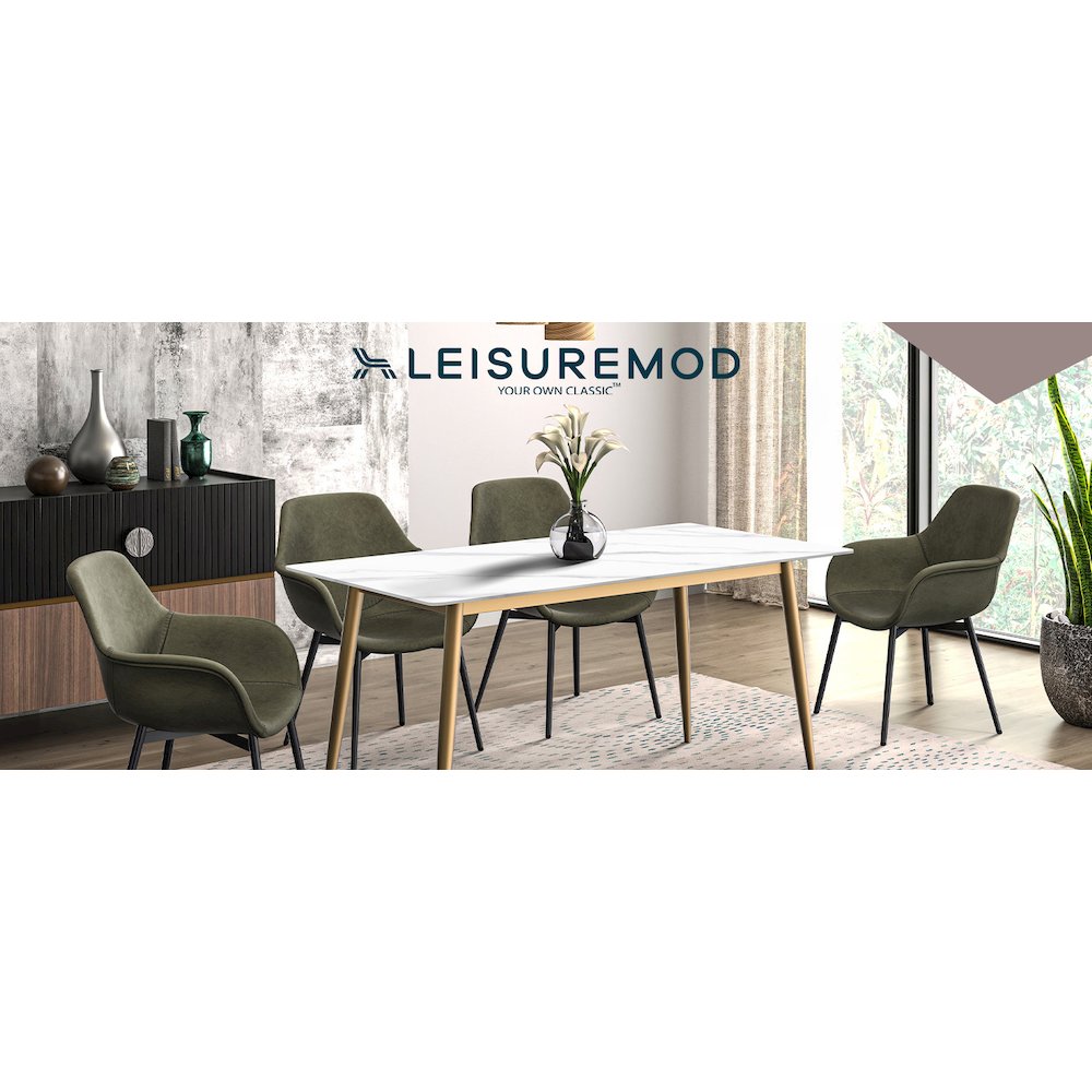 Vivara Collection Modern Dining Chair in Light Taupe Set of 2. Picture 19