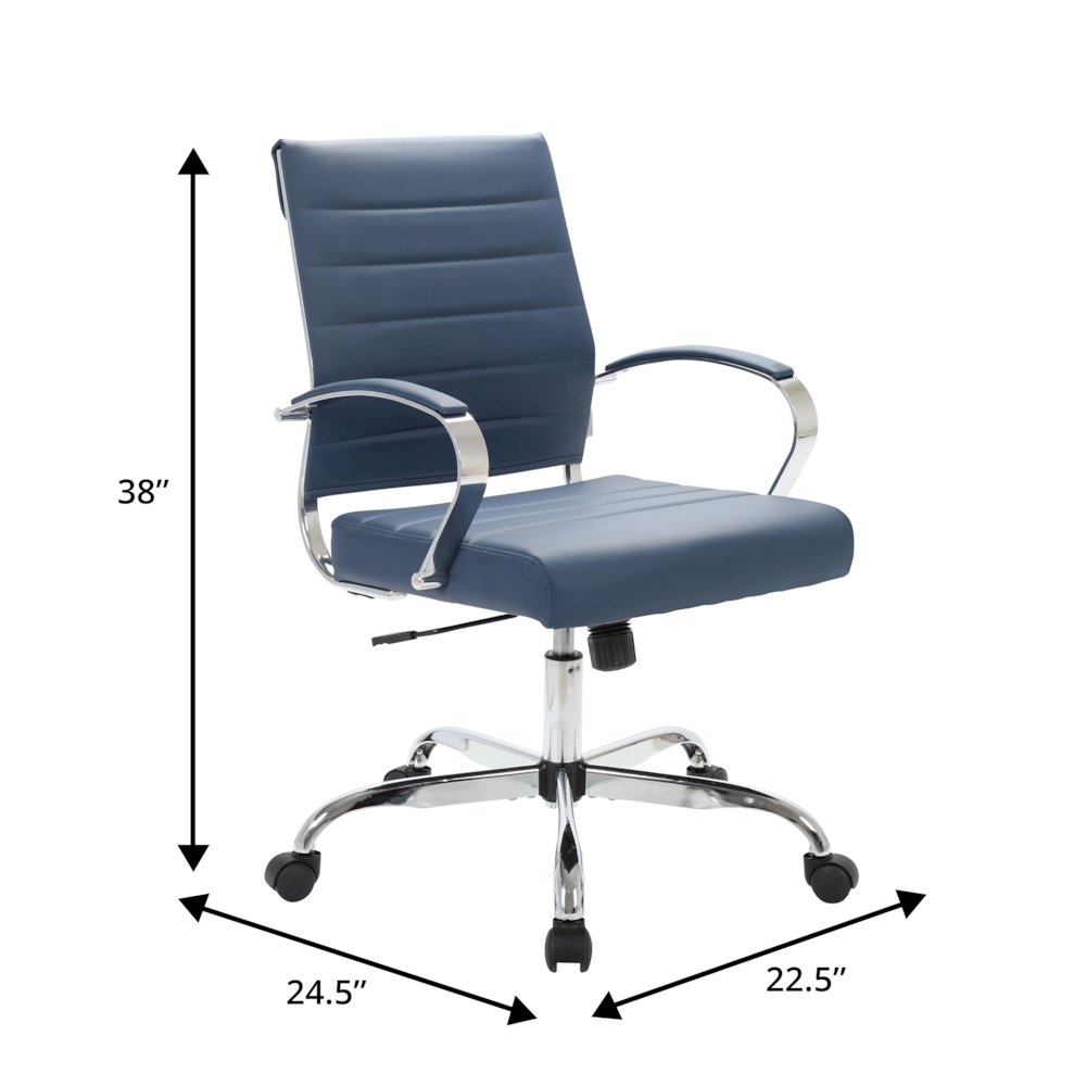Benmar Leather Office Chair. Picture 1