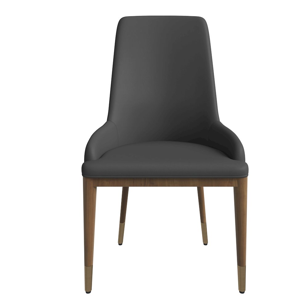 Viva Collection Modern Wooden Dining Chair in Dark Grey Set of 2. Picture 9