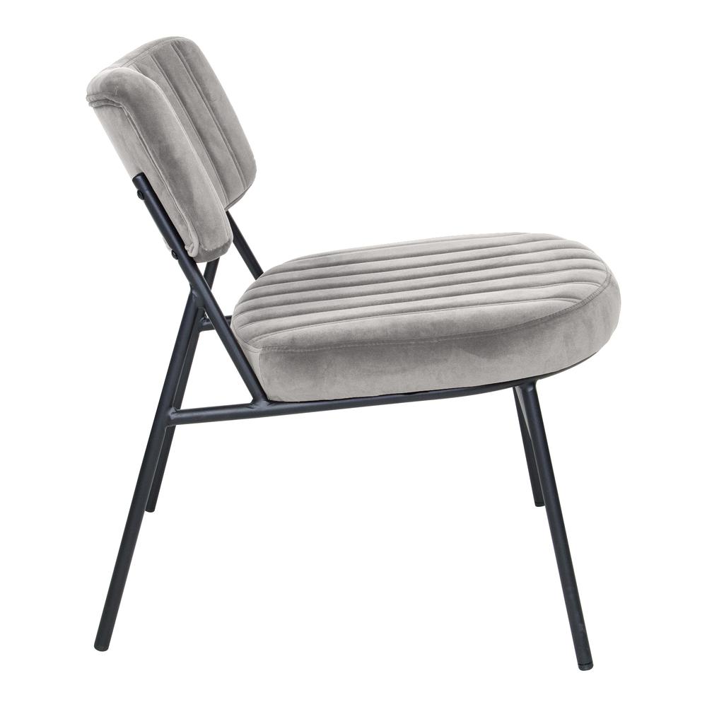 Marilane Velvet Accent Chair With Metal Frame. Picture 2
