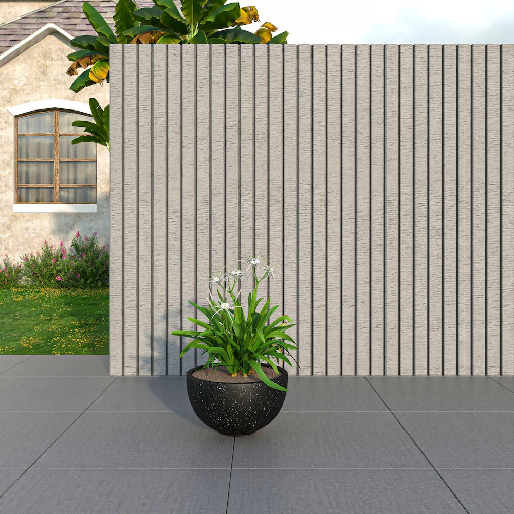 Iris Fiberstone Planter in Black 7 Dia. Picture 2