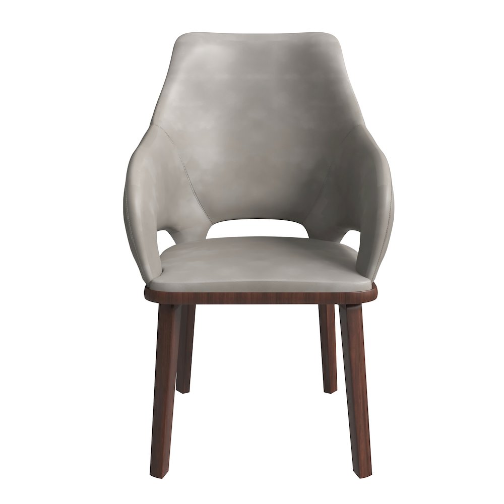 Vivara Collection Modern Dining Chair in Grey Set of 4. Picture 3