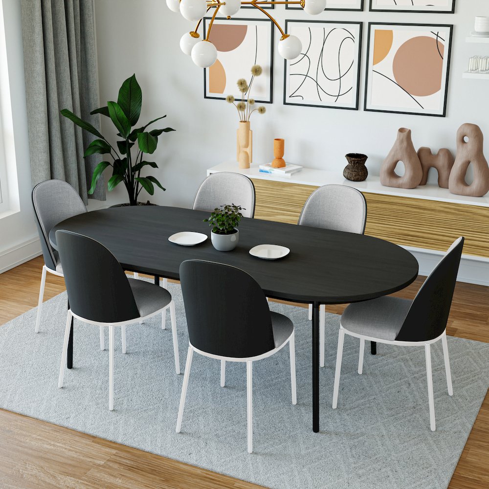 Tule Mid-Century Modern Dining Side Chair. Picture 3