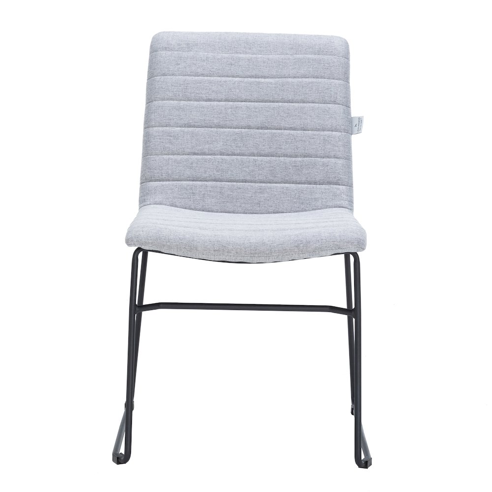 Zylar Series Office Guest Chair in Grey Fabric. Picture 2
