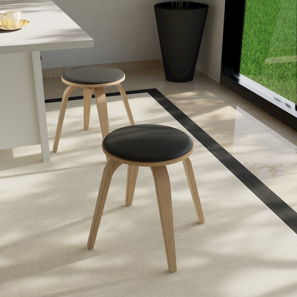Modern Wooden Dining Stool. Picture 9