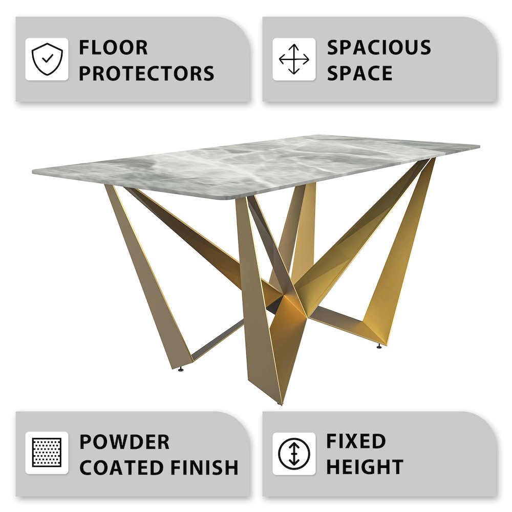 Nuvor Mid-Century Modern Dining Table. Picture 16