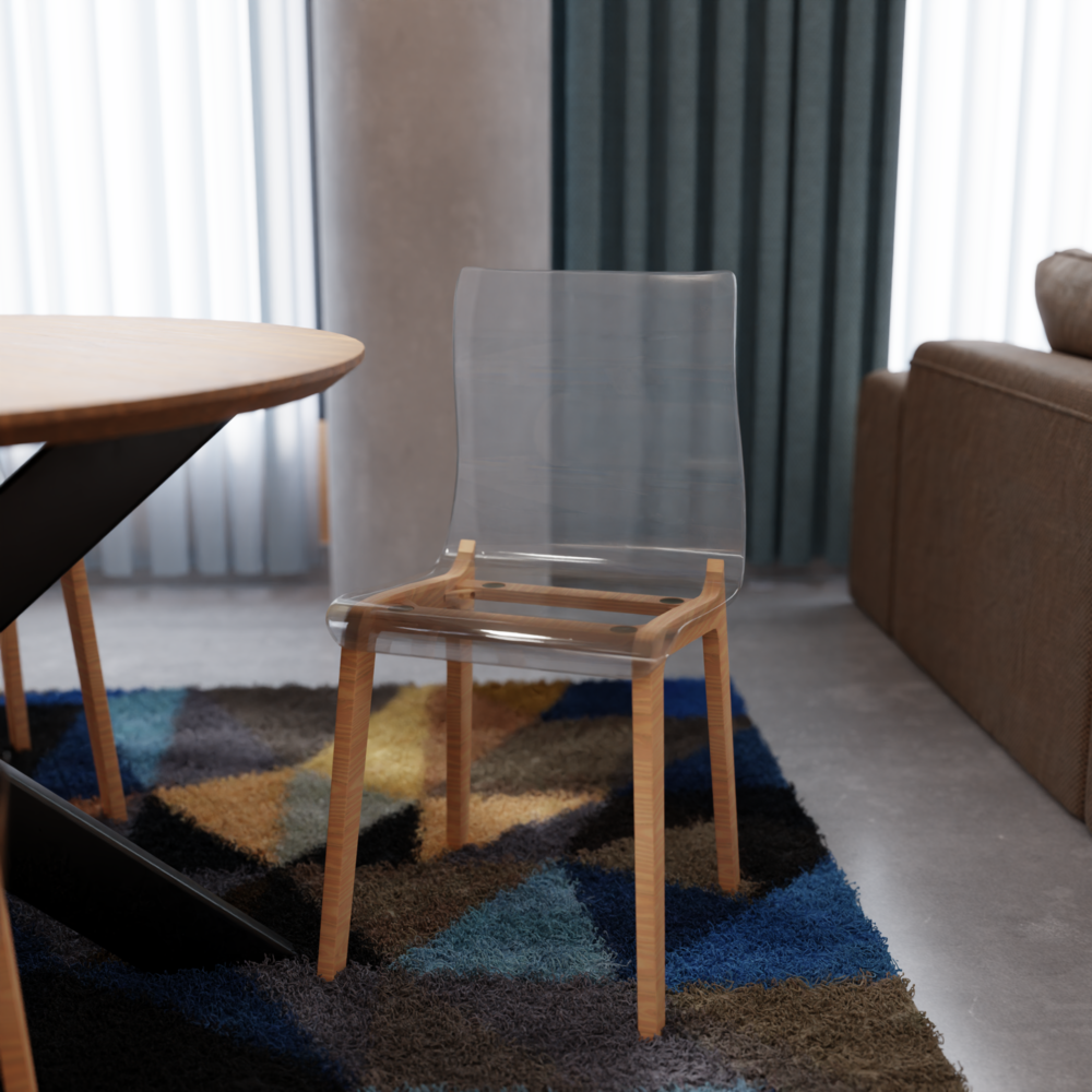 Marsden Modern Dining Side Chair With Beech Wood Legs Set of 4. Picture 15