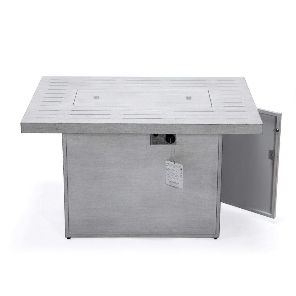 Chelsea Patio Modern Aluminum Propane Fire Pit Table. Picture 14