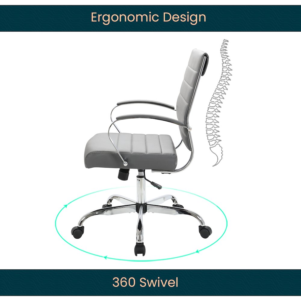 Benmar Leather Office Chair. Picture 6