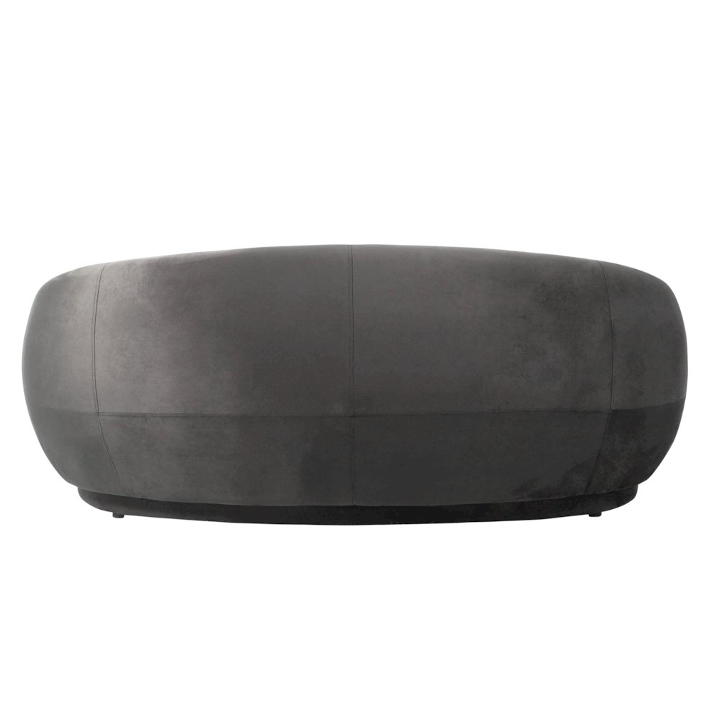 Faze Collection Modern Three Seater Sofa in Light Grey Velvet. Picture 3