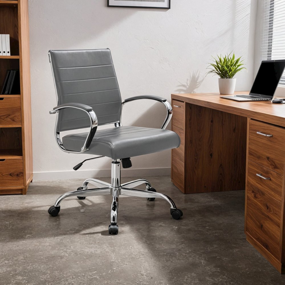 Benmar Leather Office Chair. Picture 21