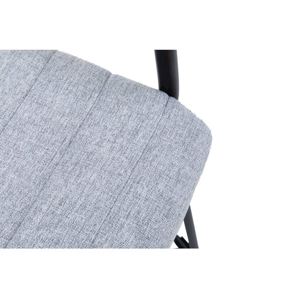 Zylar Series Office Guest Arm Chair in Grey Fabric. Picture 4
