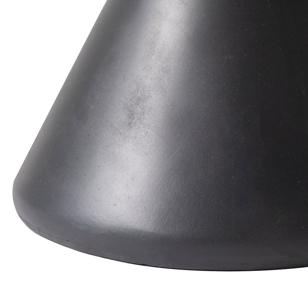 Echo Collection Fiberglass Outdoor Side Table in Dark Grey. Picture 20