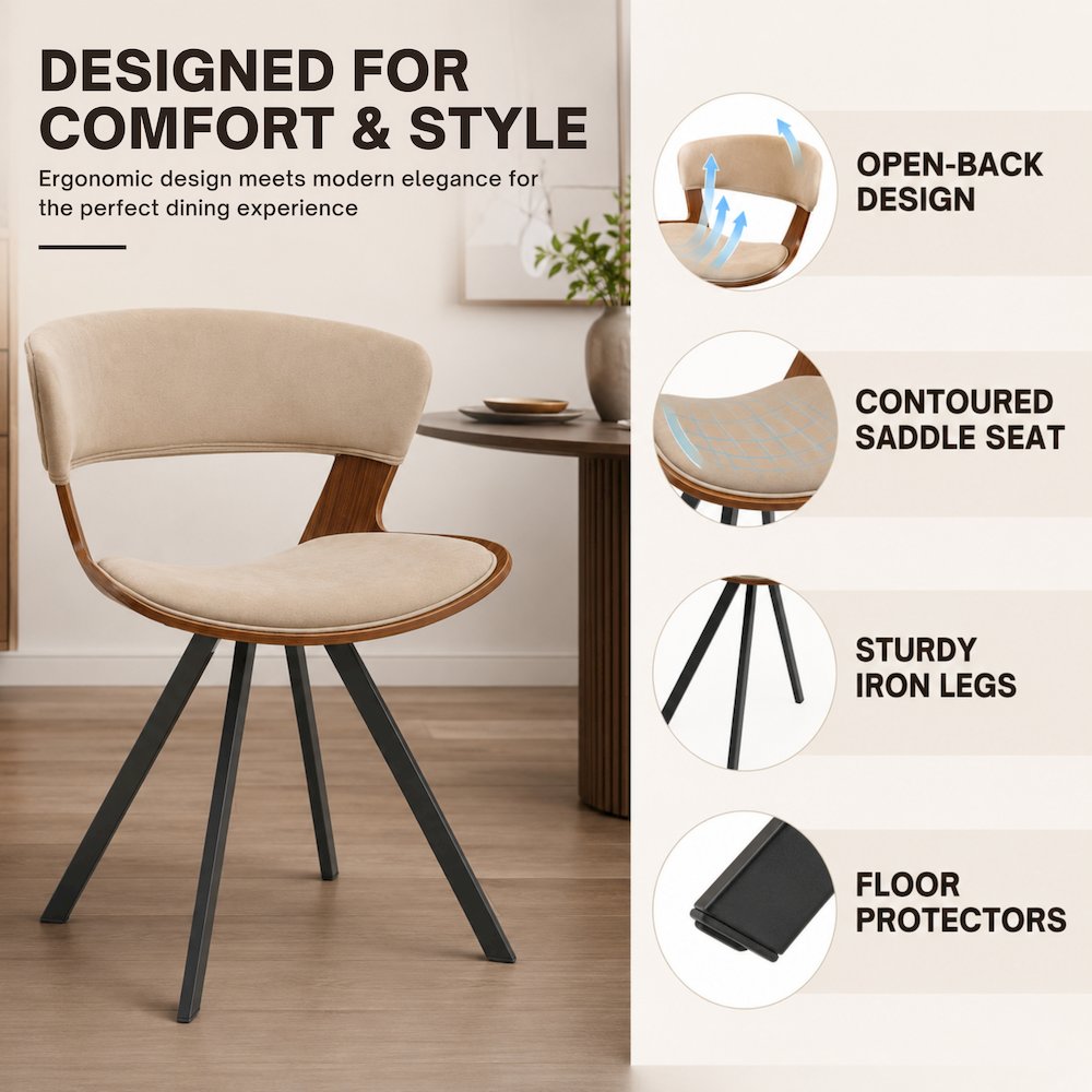 Murray Modern Dining Chair, Set of 2. Picture 11