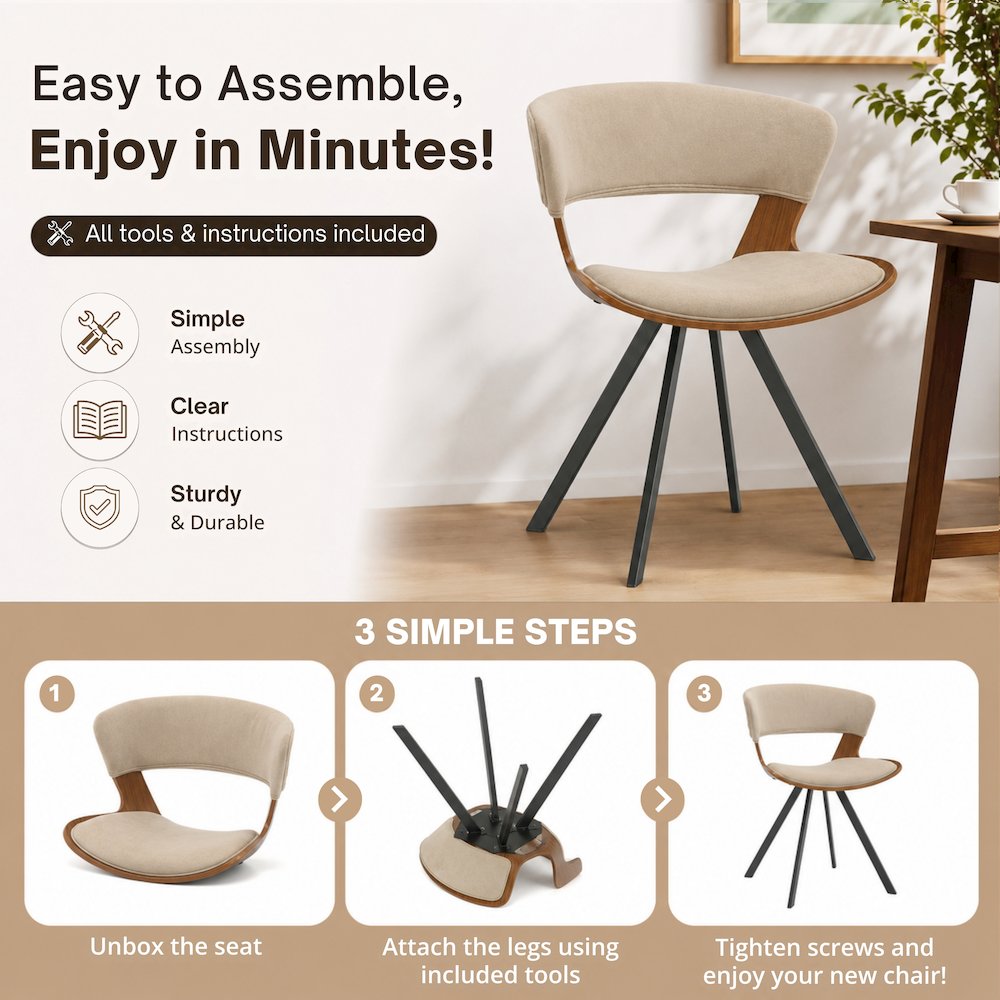 Murray Modern Dining Chair, Set of 2. Picture 14