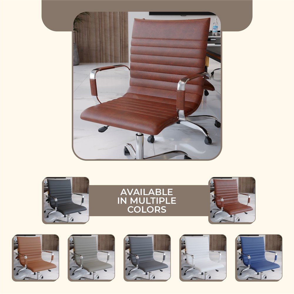 Harris Modern Adjustable Office Executive Swivel Chair Task Office Chair. Picture 31