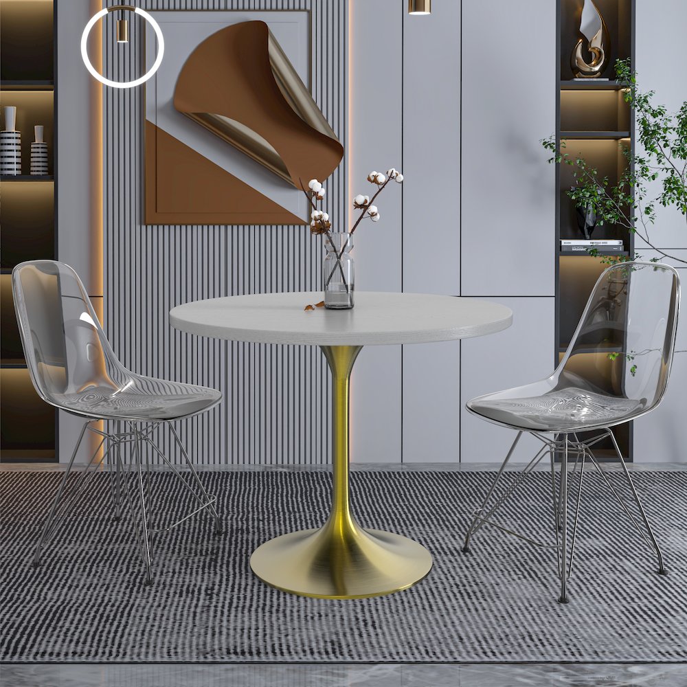 Verve Collection 36" Round Dining Table. Picture 14