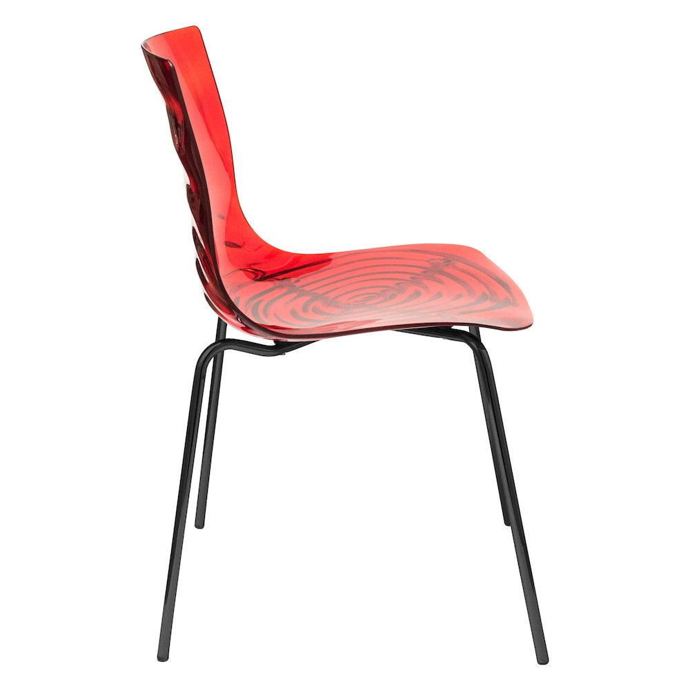 Astor Water Ripple Design Dining Chair. Picture 19