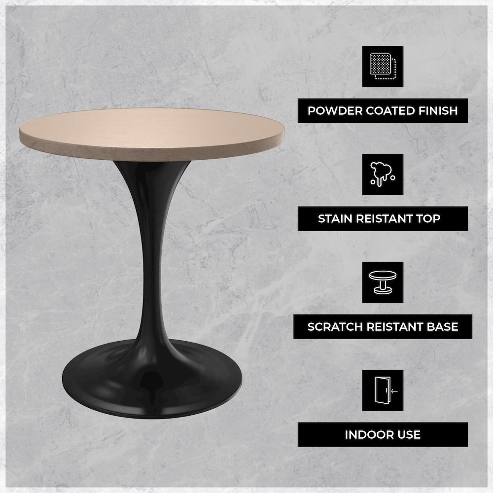Verve Collection 27 Round Dining Table. Picture 3