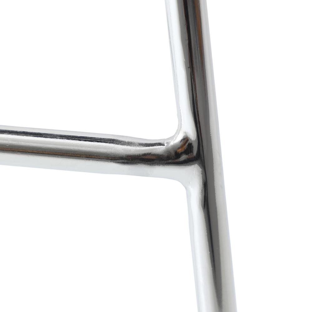 Melrose Modern Wood Counter Stool With Chrome Frame. Picture 7